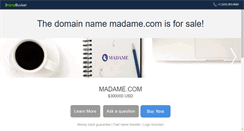 Desktop Screenshot of madame.com