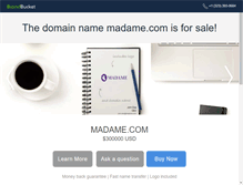 Tablet Screenshot of madame.com