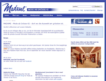 Tablet Screenshot of madame.ch
