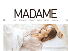 Tablet Screenshot of madame.de