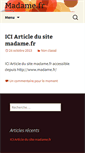 Mobile Screenshot of madame.fr