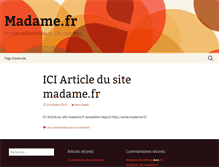 Tablet Screenshot of madame.fr